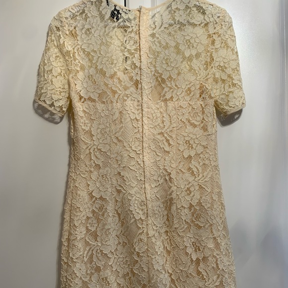 French Connection Ivory Lace Cocktail Dress - Picture 3 of 5